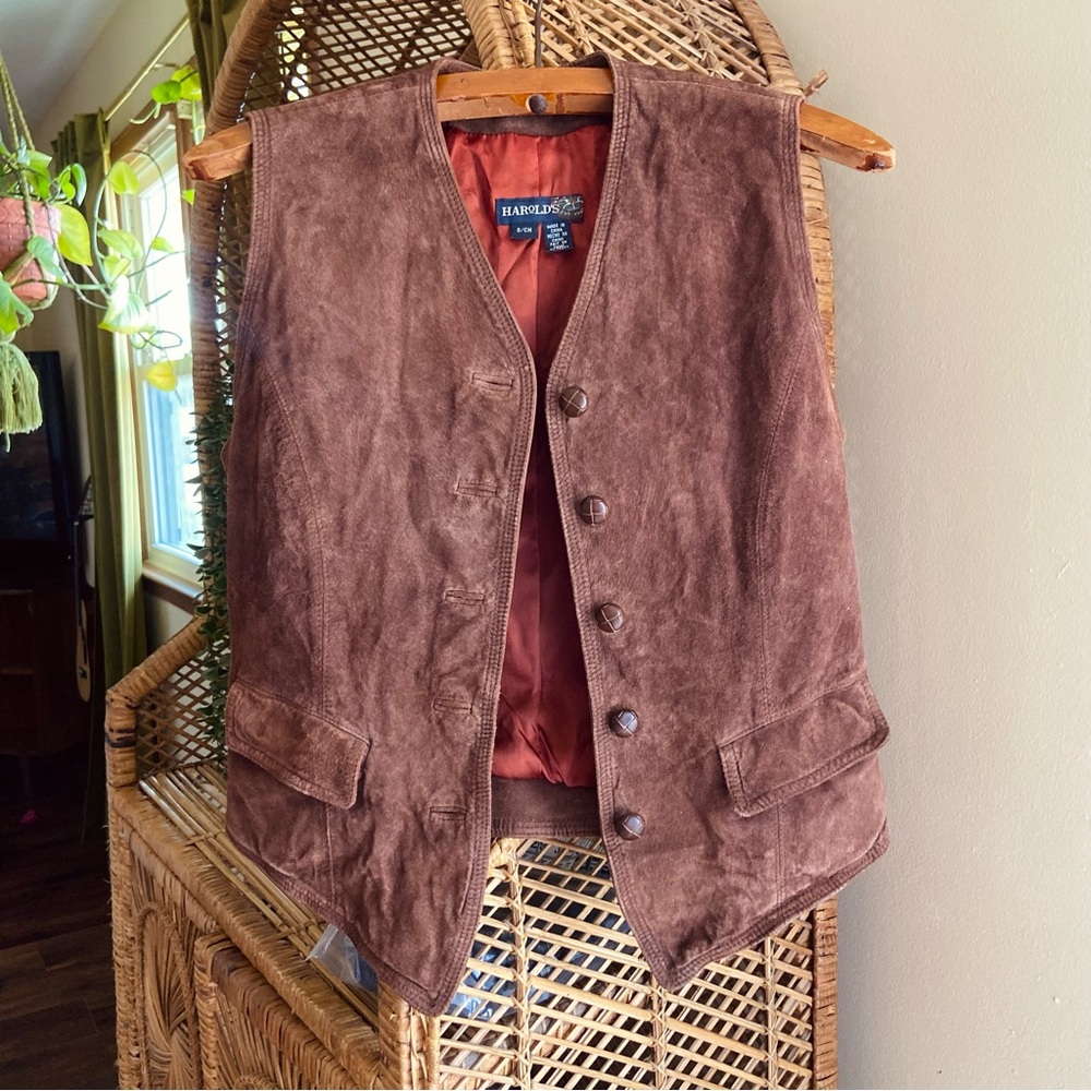Vintage 90’s Genuine Leather Vest